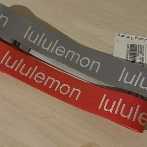 Lululemon Grey and Peach Headbands
